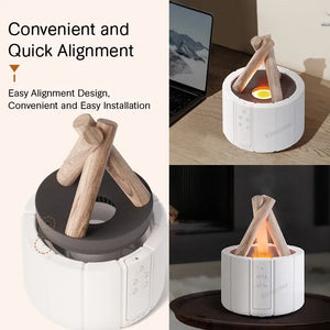 Aromatherapy Diffuser with Flame Light – Soothing Ambiance for Home or Spa