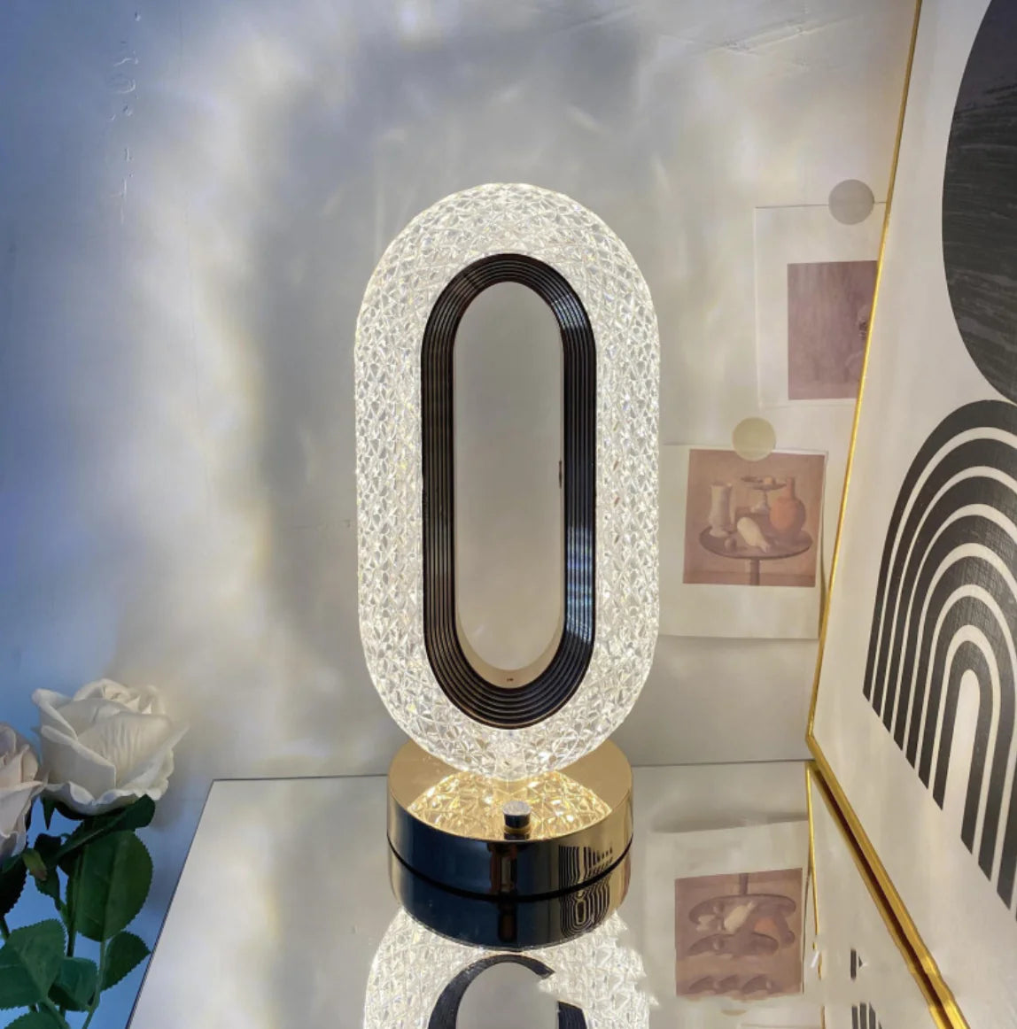 Crystal Touch Desk Lamp – Elegant LED Light for Stylish Home Decor
