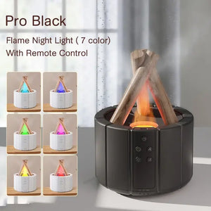 Flame Effect Aroma Diffuser – Essential Oil Diffuser for Calm & Cozy Atmosphere

