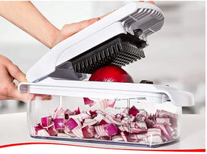Fullstar Multi-Blade Chopper – Vegetable Cutter with Container for Kitchen Use