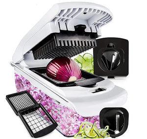 
Fullstar Vegetable Chopper – Multi-Blade Chopper with Container for Easy Meal Prep