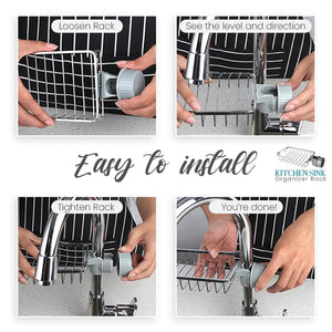 Kitchen Sink Rack for Drying and Organizing Essentials