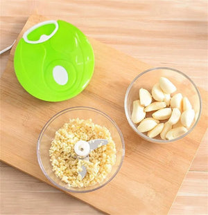 Kitchen Food Shredder – Manual Vegetable Slicer with 3 Interchangeable Blades