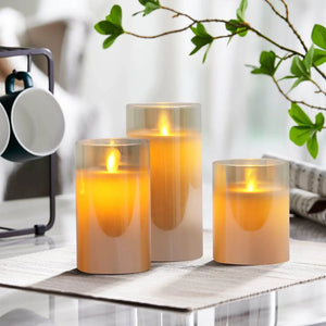 LED Pillar Candles with USB Charging – Flameless, Eco-Friendly Home Lighting
