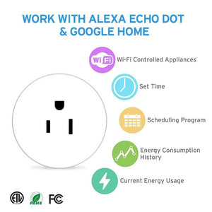 Smart Plug for Alexa & Google – WiFi Outlet with Voice & App Control
