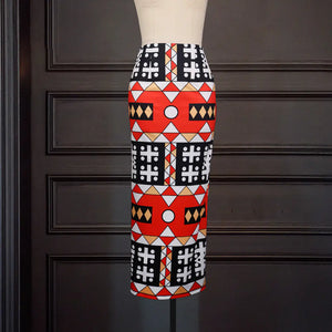 Style (Geometric Print, Trendy, Elegant, Skirt)