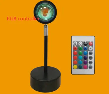 Remote Control Sunset RGB Lamp for Ambient Room Lighting
